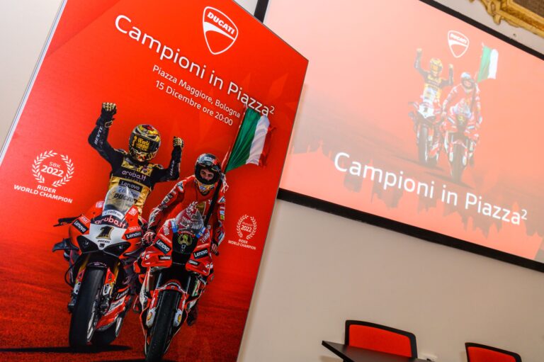 Campioni in Piazza²: domani a Bologna la festa Ducati per il doppio mondiale