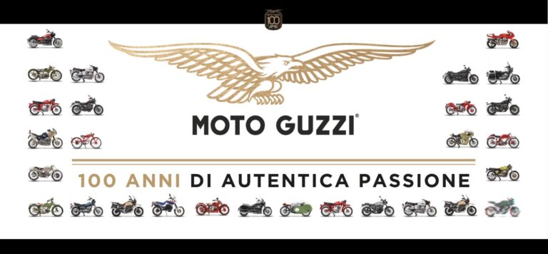 Moto Guzzi festeggia i 100 anni di vita
