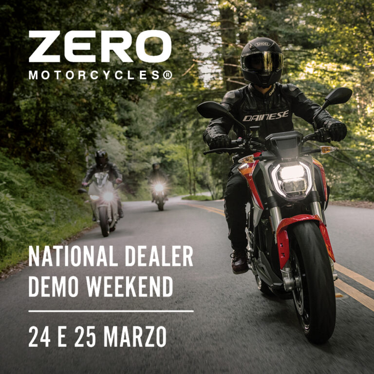 National Dealer Demo Weekend per conoscere le moto elettriche di Zero