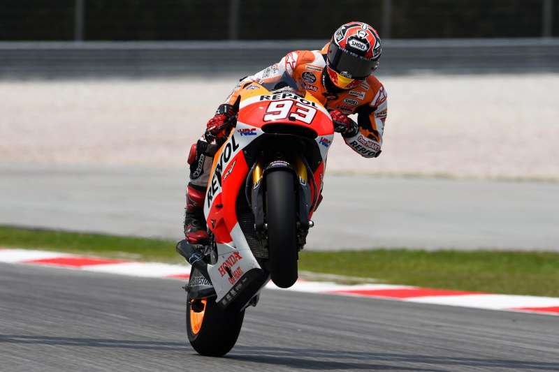 SEPANG,MALAYSIA,25.OCT.14 - MOTORSPORTS, MOTORBIKE - MotoGP, Grand Prix of Malaysia, Sepang International Circuit. Image shows Marc Marquez (ESP/ Honda). Photo: GEPA pictures/ Gold and Goose/ Gareth Harford - For editorial use only. Image is free of charge.