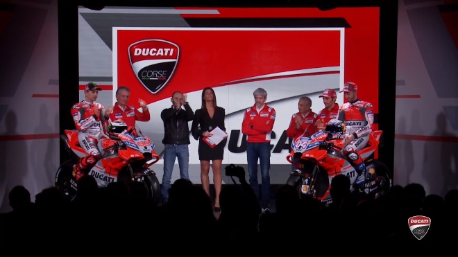 MotoGP: presentazione Ducati Desmosedici GP18 [Video]