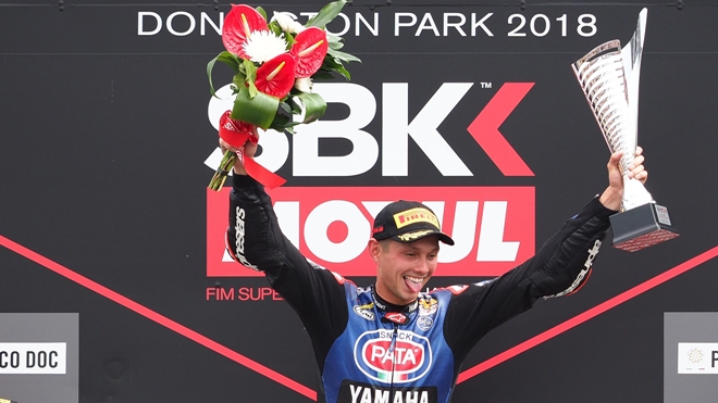 Superbike Donington 2018, Gara-2: ancora vd Mark, poi Razgatlioglu e Rea